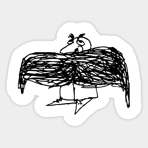 mustache man Sticker by xam